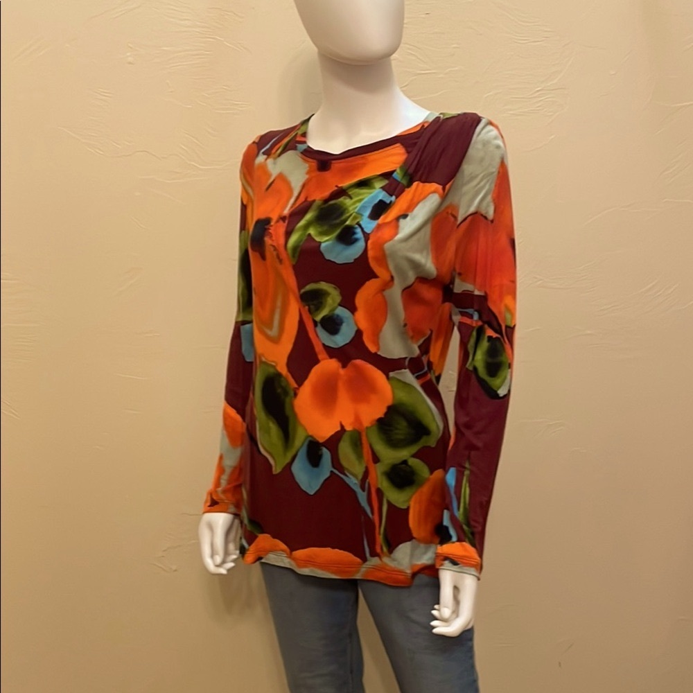 Simply Vera Floral Multicolor Women's Top - P1
